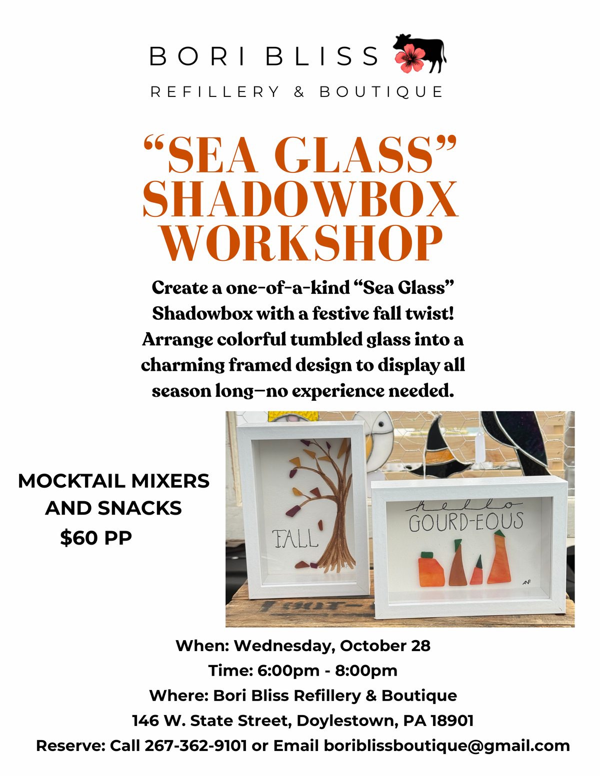 BOR “Sea Glass” Shadowbox Workshop